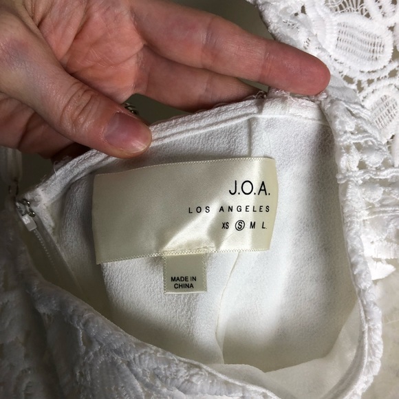 J.O.A LA White Lace Crochet Midi Dress - Picture 4 of 8